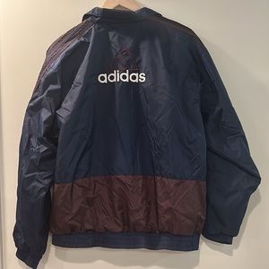 Adidas Navy Windbreaker Jacket Size small
